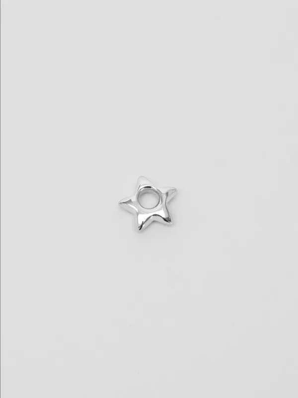 Large Star Charm in Sterling Silver made by Wolf Circus
