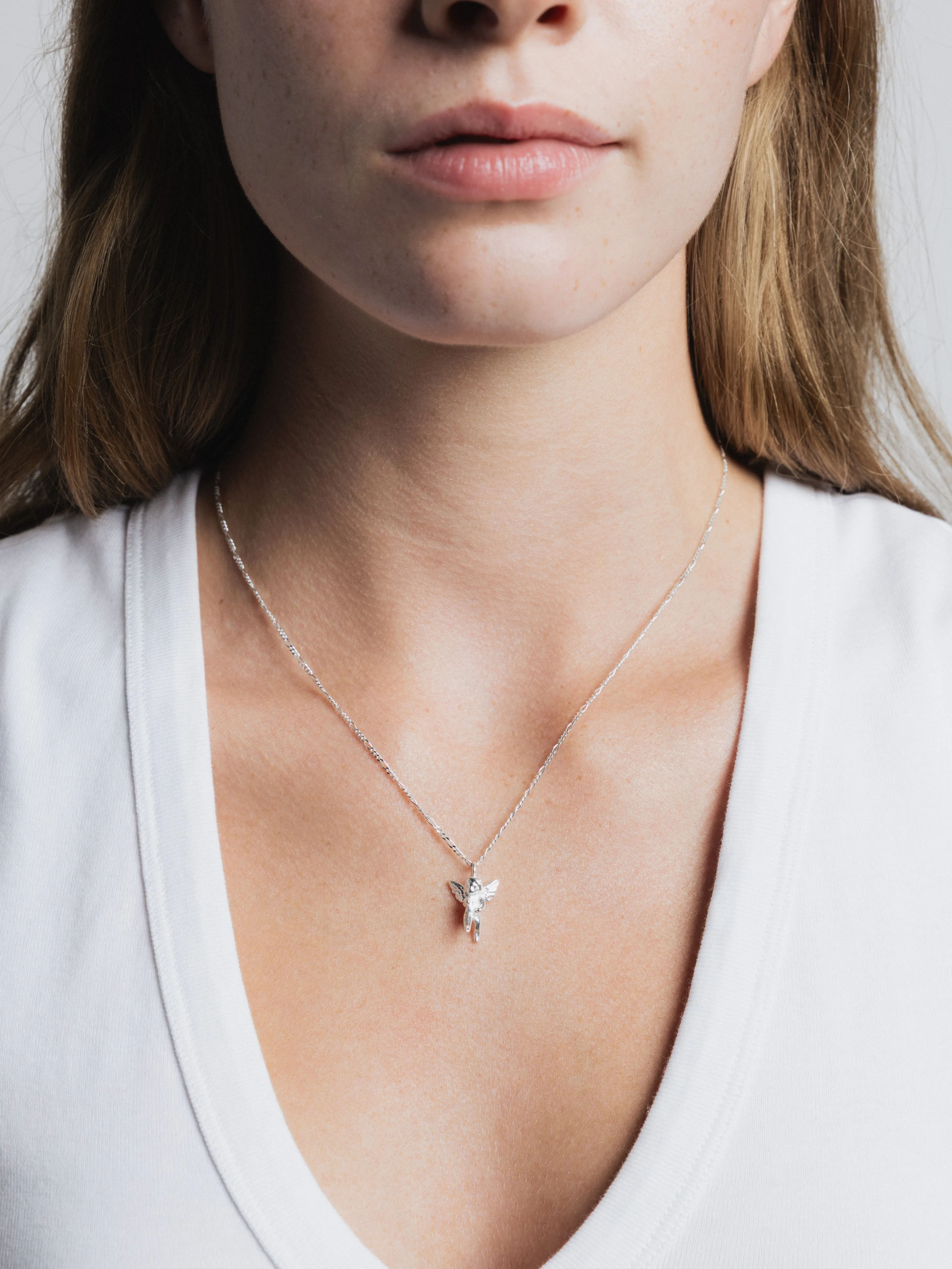 Mini Cherub Necklace in Sterling Silver (Sample) sold by Wolf Circus product image thumbnail 2