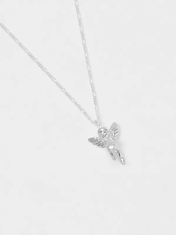 Mini Cherub Necklace in Sterling Silver made by Wolf Circus