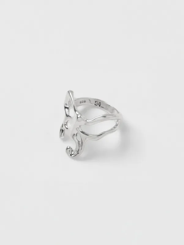 Butterfly Ring in Sterling Silver (Sample) made by Wolf Circus