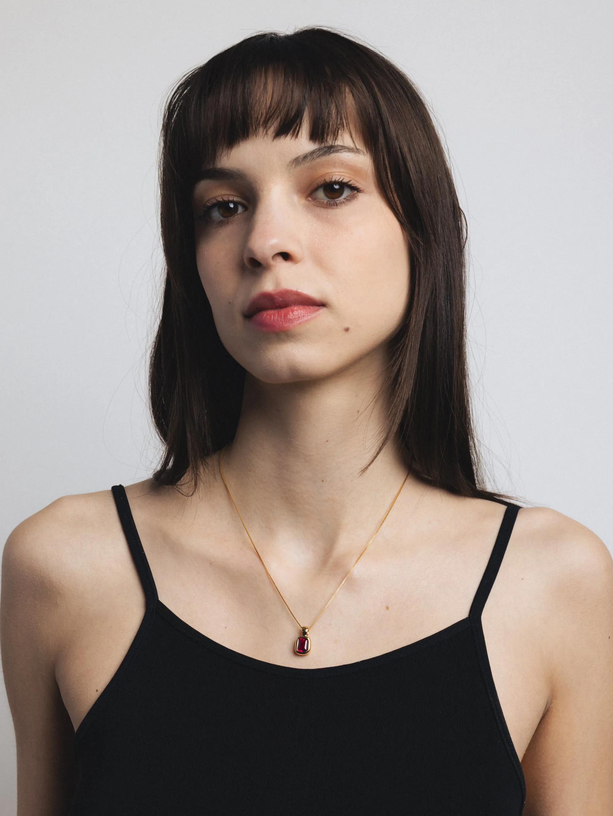 Freya Necklace in Pink Ruby and Gold (Sample) sold by Wolf Circus product image thumbnail 4