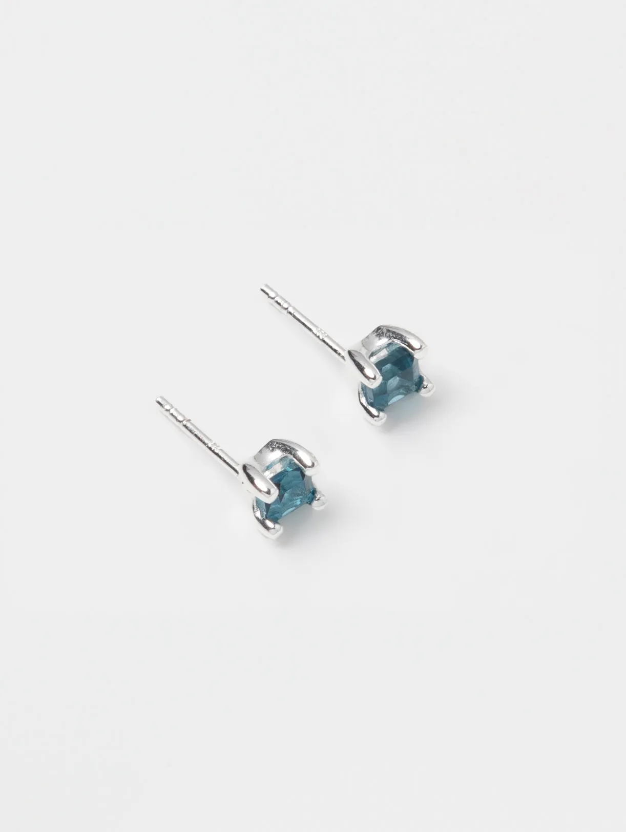 Josie Studs in Blue Topaz and Sterling Silver (Sample) sold by Wolf Circus