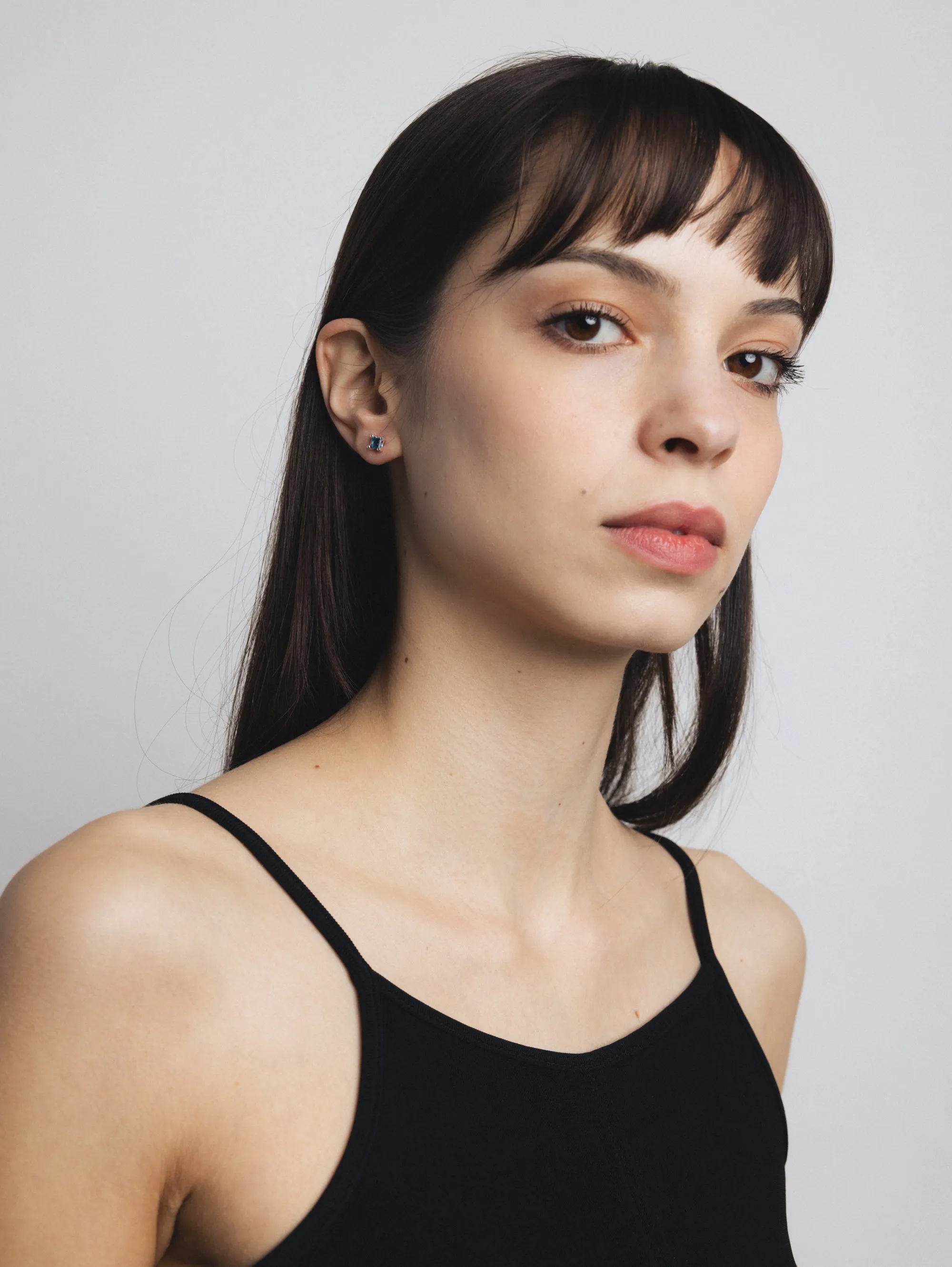 Josie Studs in Blue Topaz and Sterling Silver (Sample) sold by Wolf Circus product image thumbnail 4