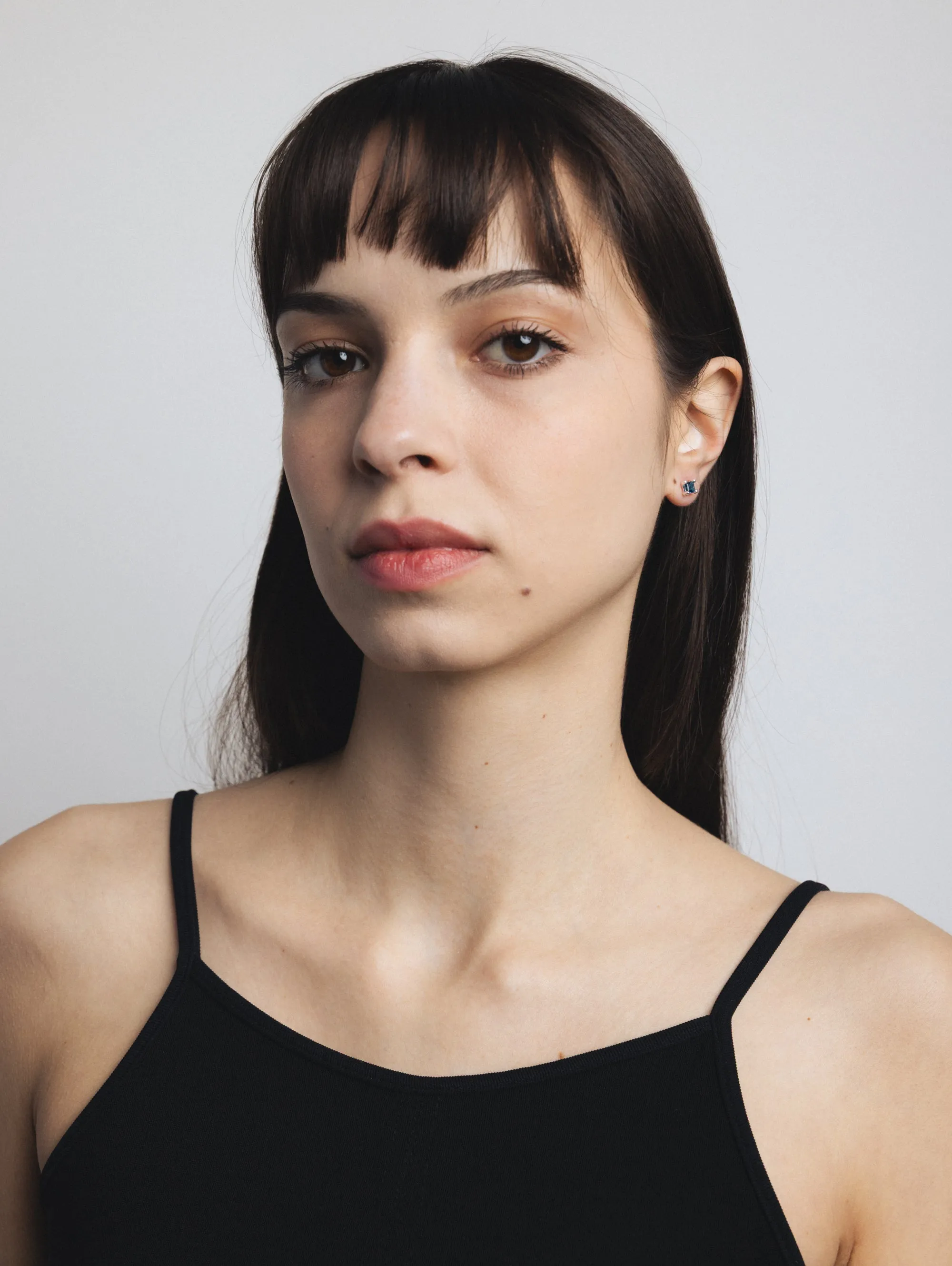 Josie Studs in Blue Topaz and Sterling Silver (Sample) sold by Wolf Circus product image thumbnail 3