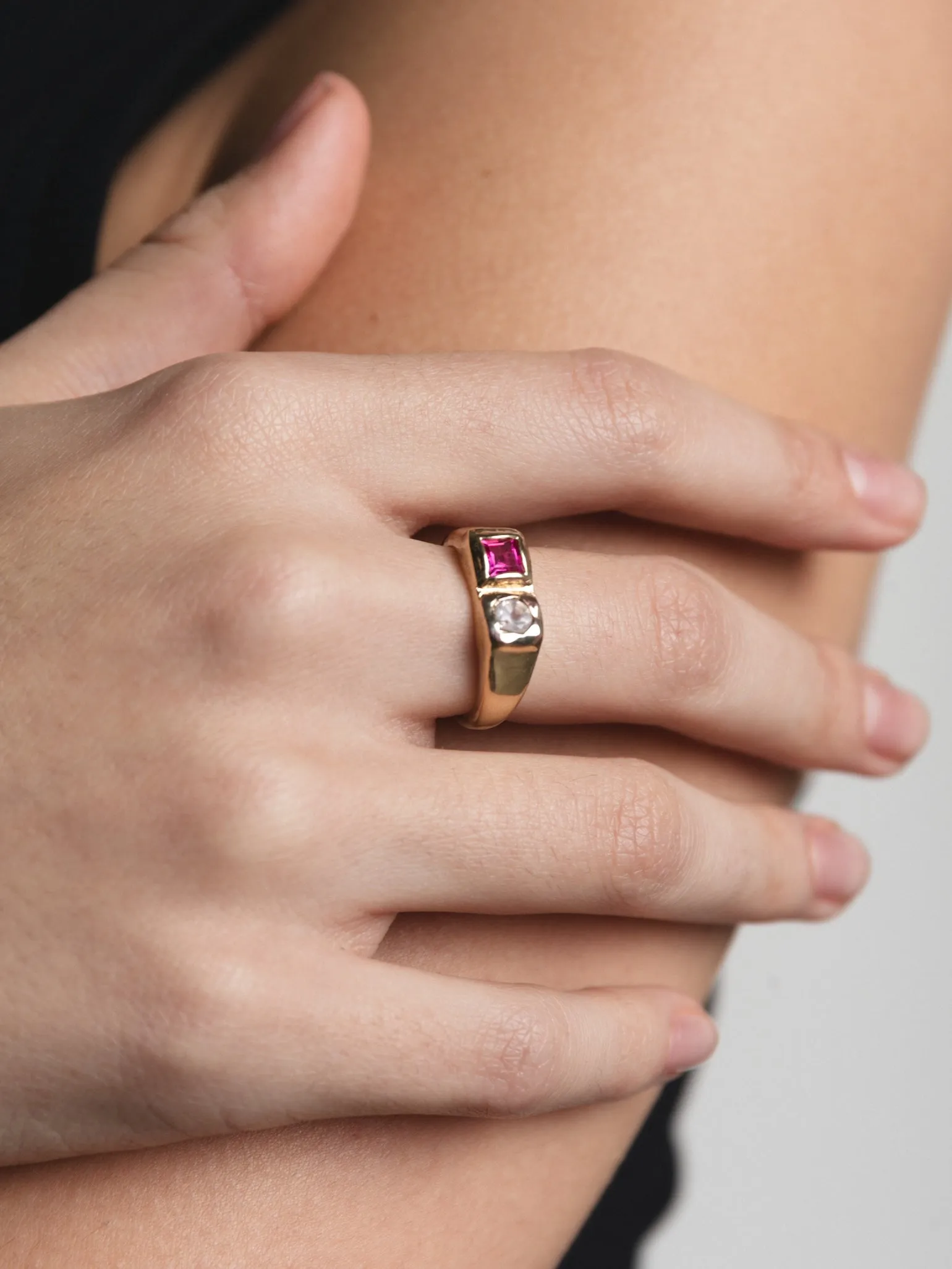 Bryce Ring in Pink and Gold (Sample) sold by Wolf Circus product image thumbnail 3