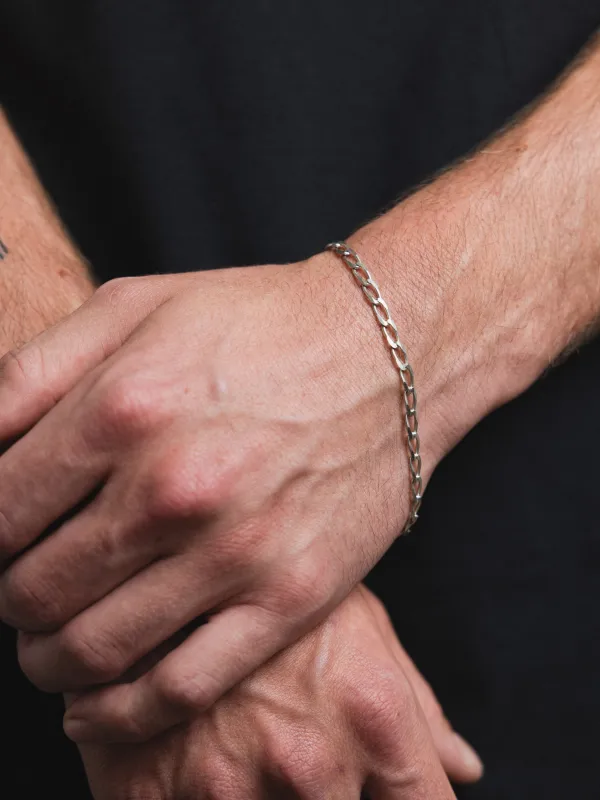 Malcolm Bracelet in Sterling Silver sold by Wolf Circus