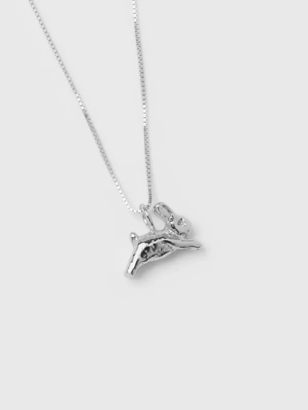 Bunny Charm Necklace in Sterling Silver sold by Wolf Circus