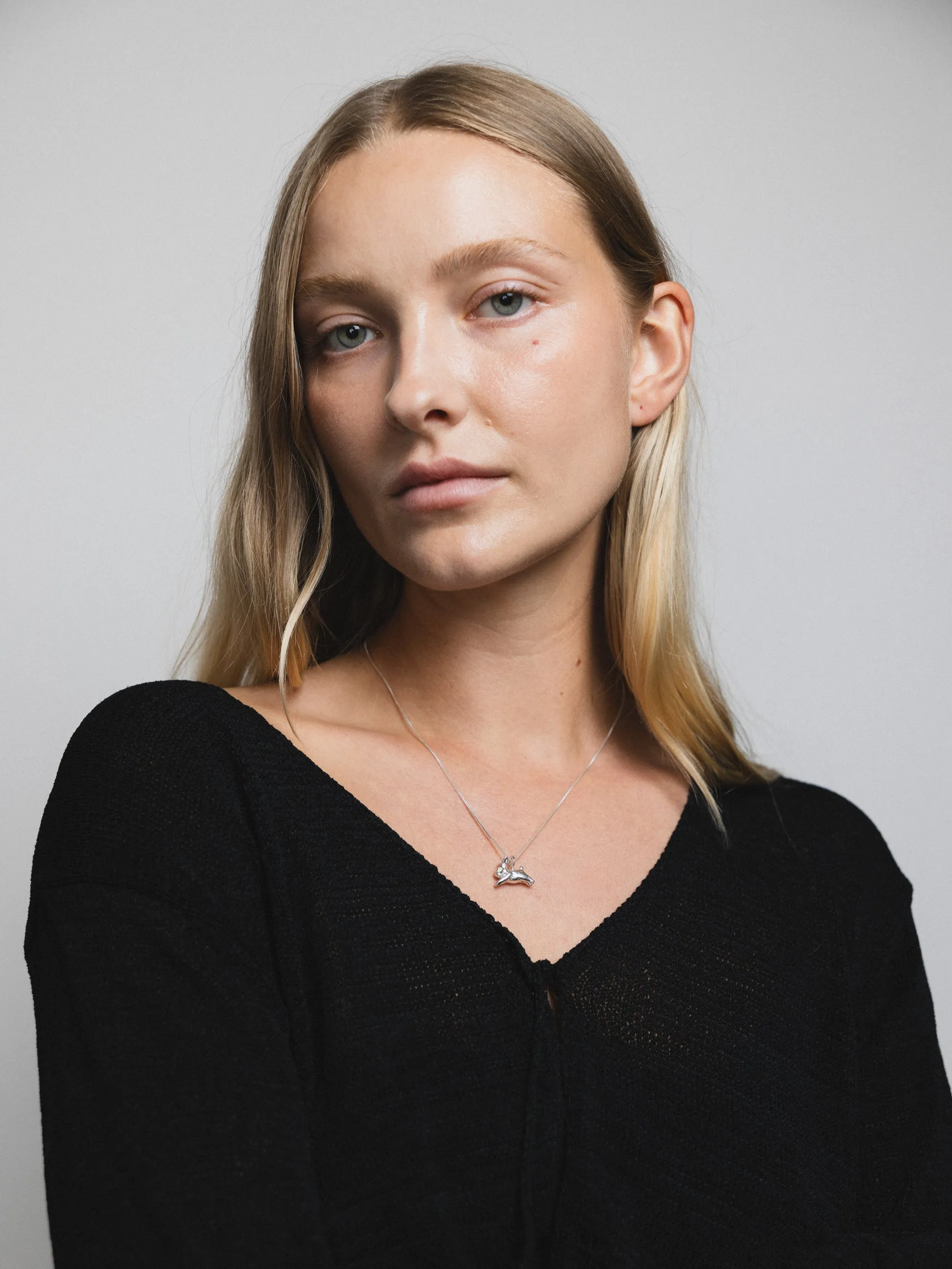 Bunny Charm Necklace in Sterling Silver sold by Wolf Circus product image thumbnail 2