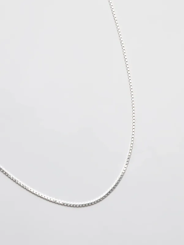 Box Chain in Sterling Silver sold by Wolf Circus