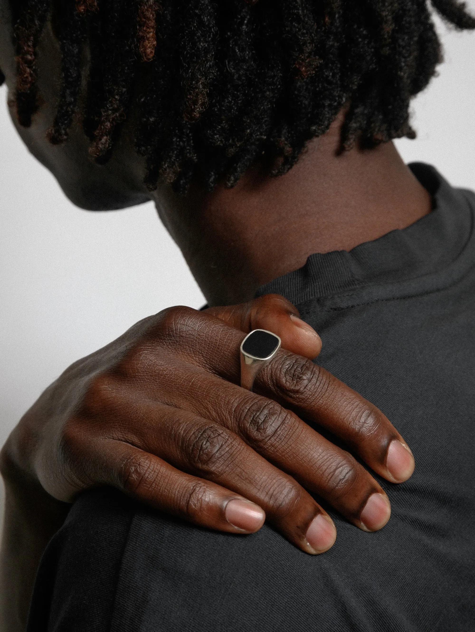 Jules Ring in Onyx and Sterling Silver (Sample) sold by Wolf Circus product image thumbnail 2