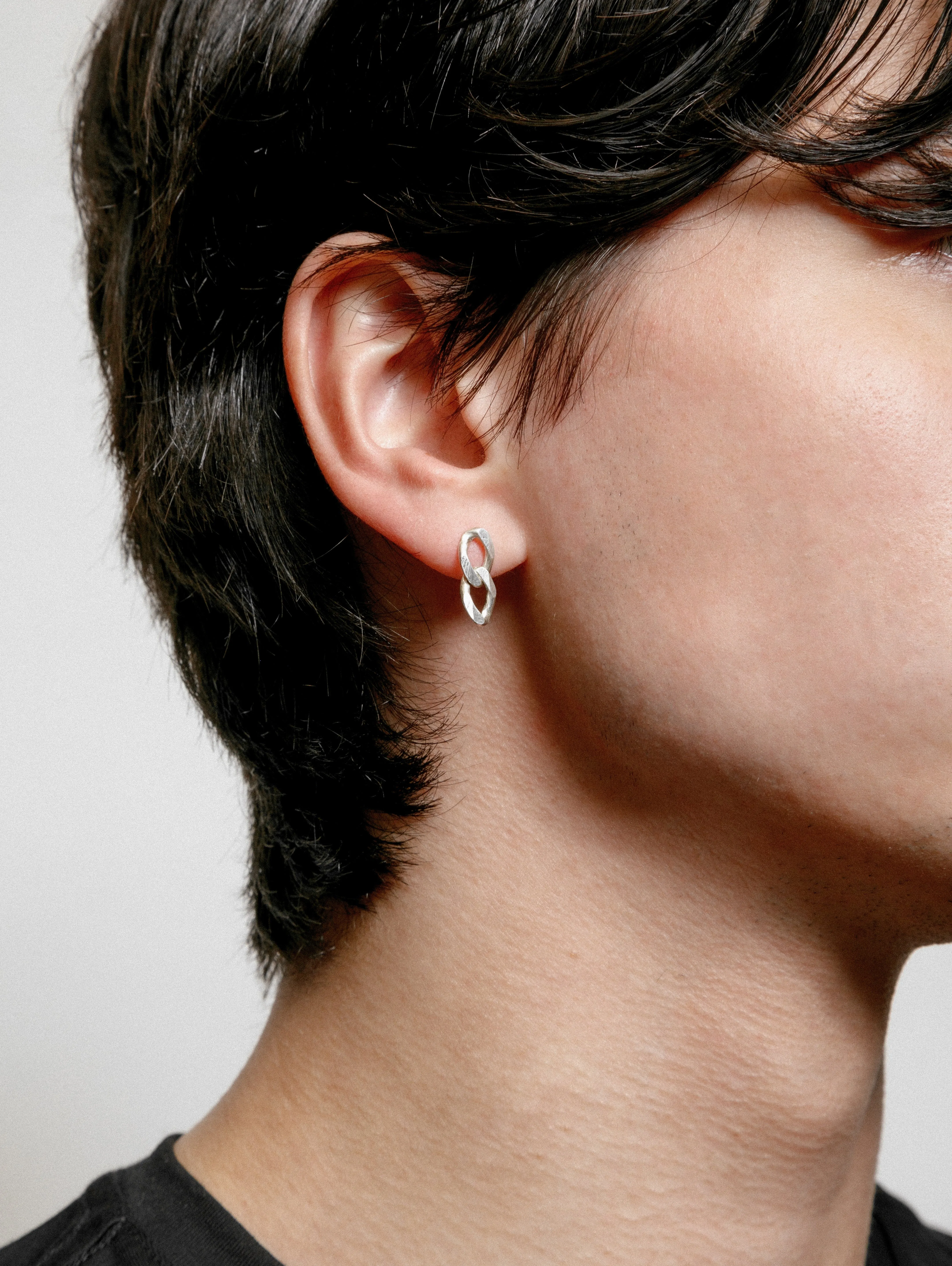 Link Stud in Sterling Silver sold by Wolf Circus product image thumbnail 2