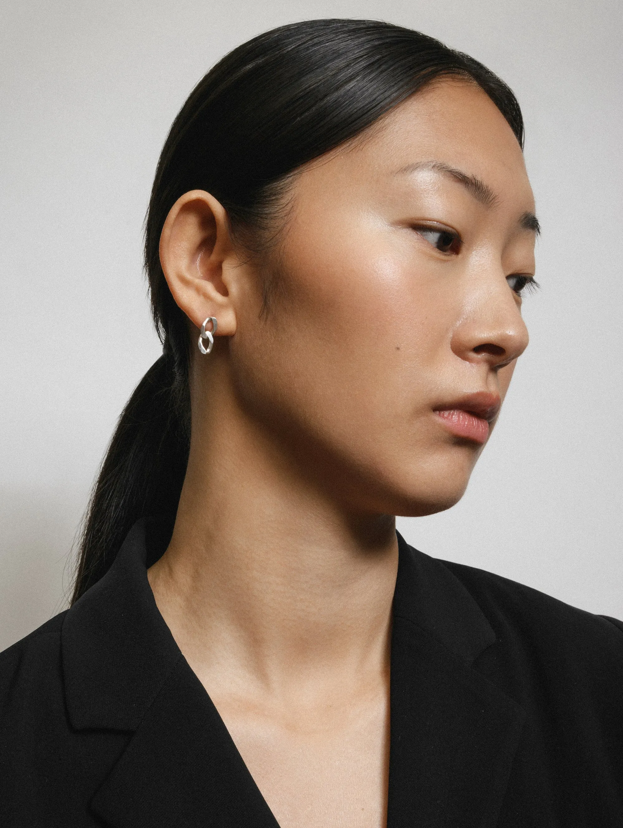 Link Stud in Sterling Silver sold by Wolf Circus product image thumbnail 4