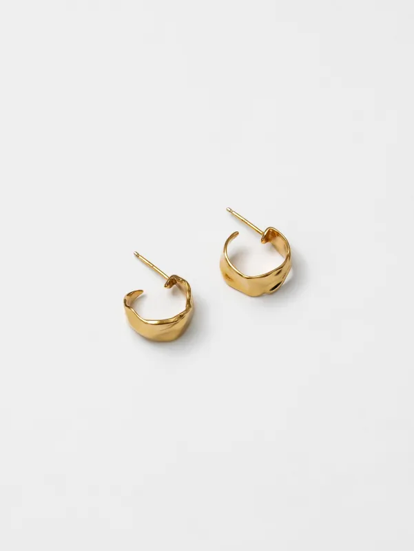 Small Ciara Earrings in Gold sold by Wolf Circus