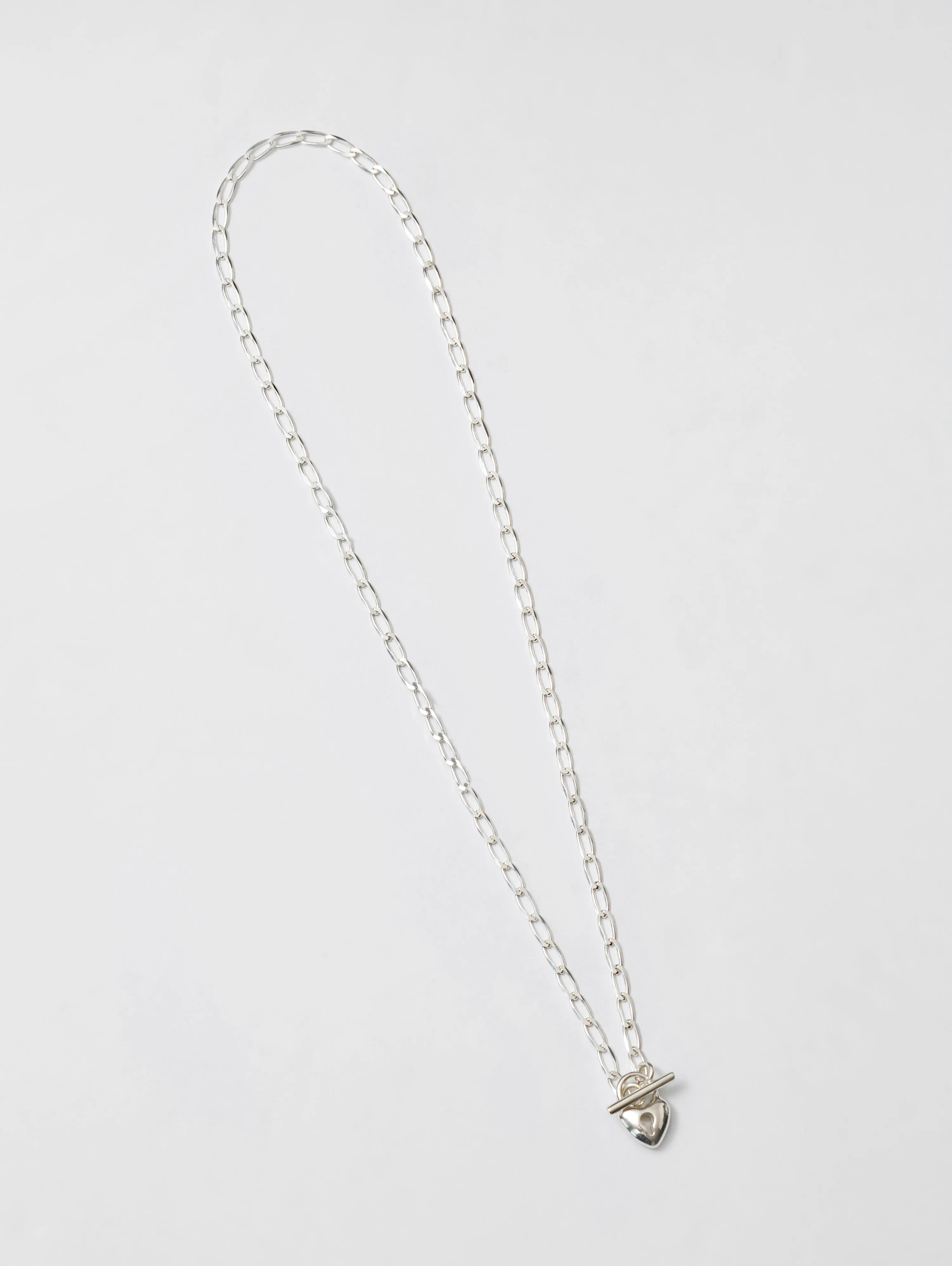 Heart Toggle Necklace in Sterling Silver (Sample) sold by Wolf Circus product image thumbnail 4