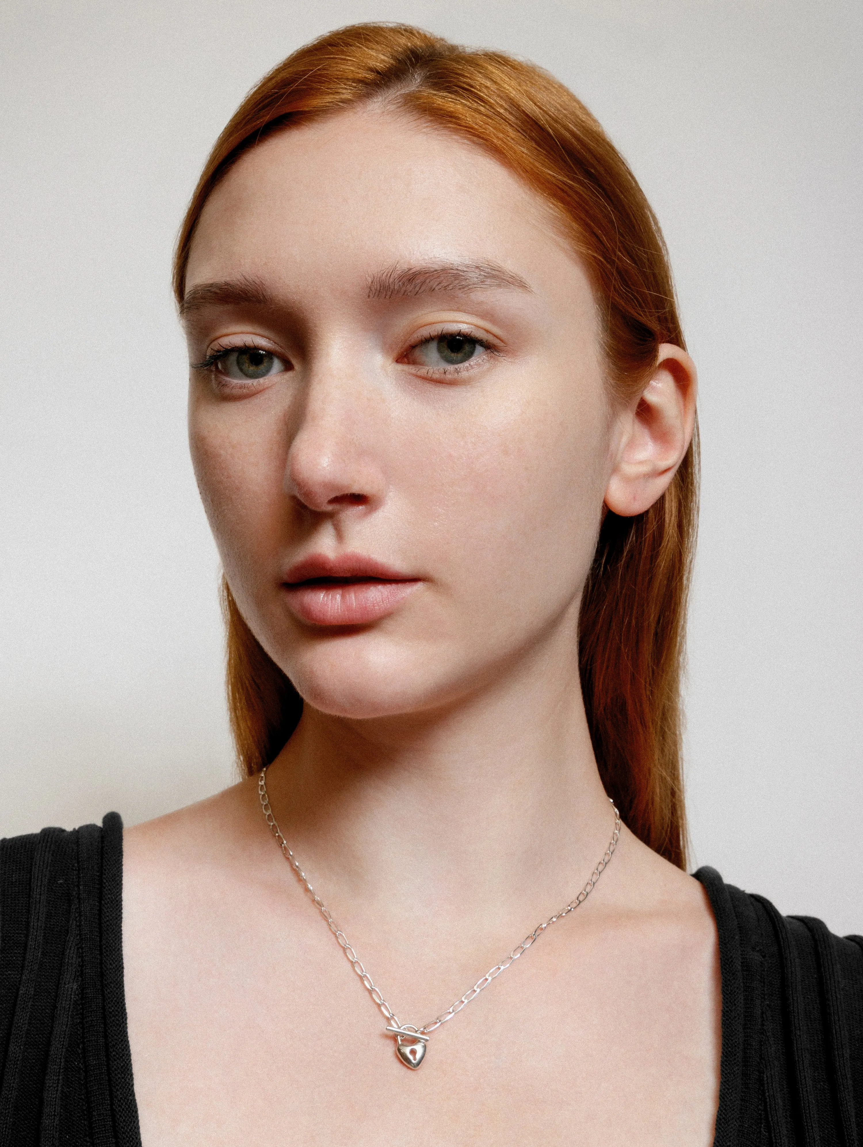 Heart Toggle Necklace in Sterling Silver (Sample) sold by Wolf Circus product image thumbnail 3