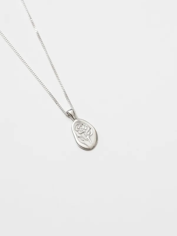 Rose Necklace in Sterling Silver sold by Wolf Circus