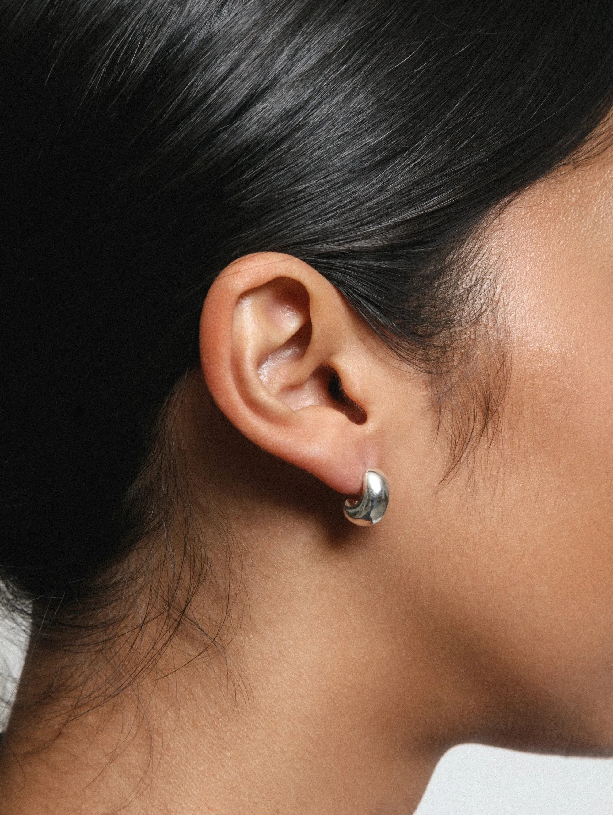 Small Remy Hoops in Sterling Silver (Sample) sold by Wolf Circus product image thumbnail 2