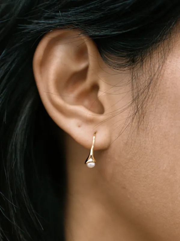 Small Anna Earrings in Gold sold by Wolf Circus