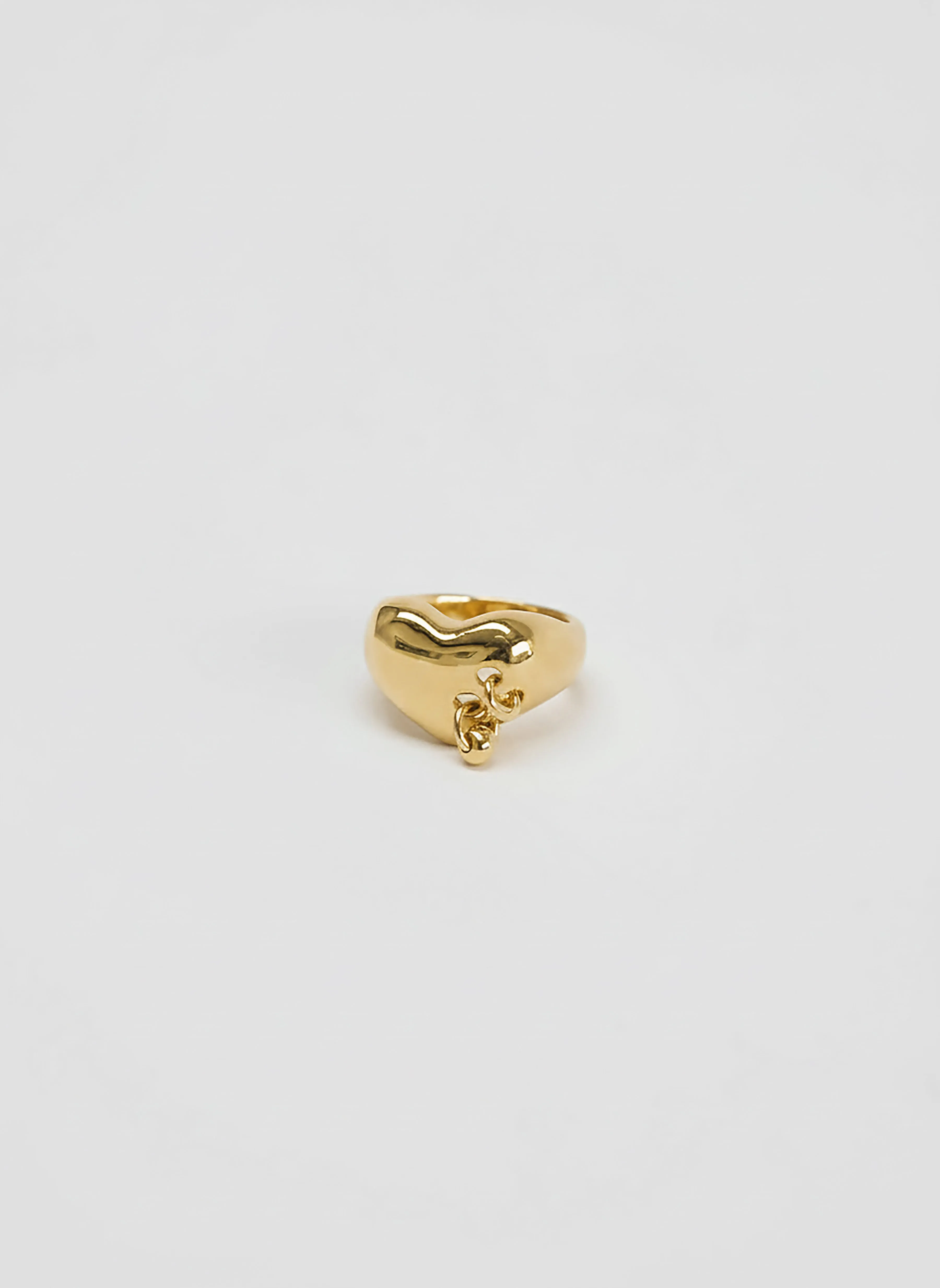 Pierced Heart Ring in Gold (Sample) sold by Wolf Circus