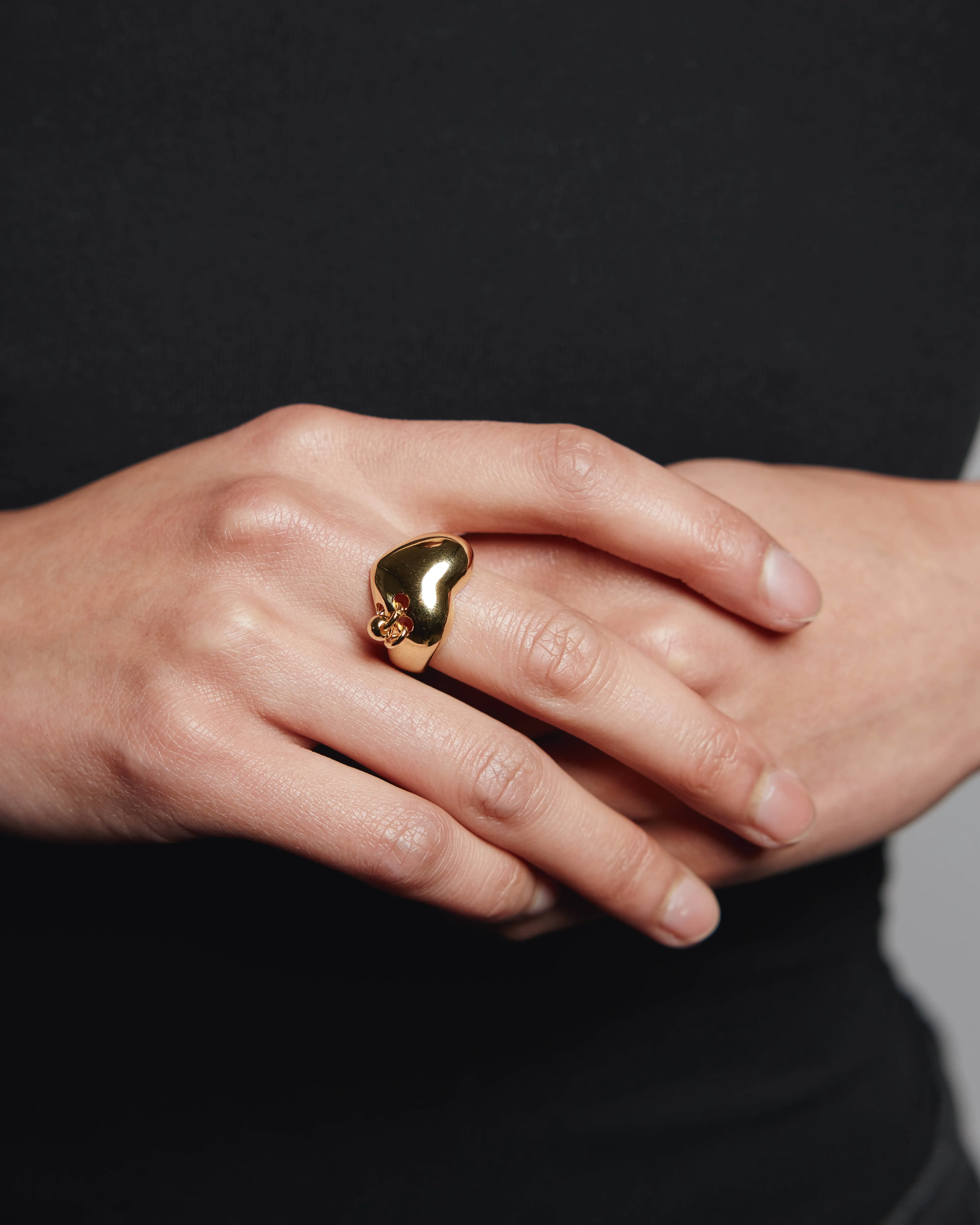 Pierced Heart Ring in Gold (Sample) sold by Wolf Circus product image thumbnail 2
