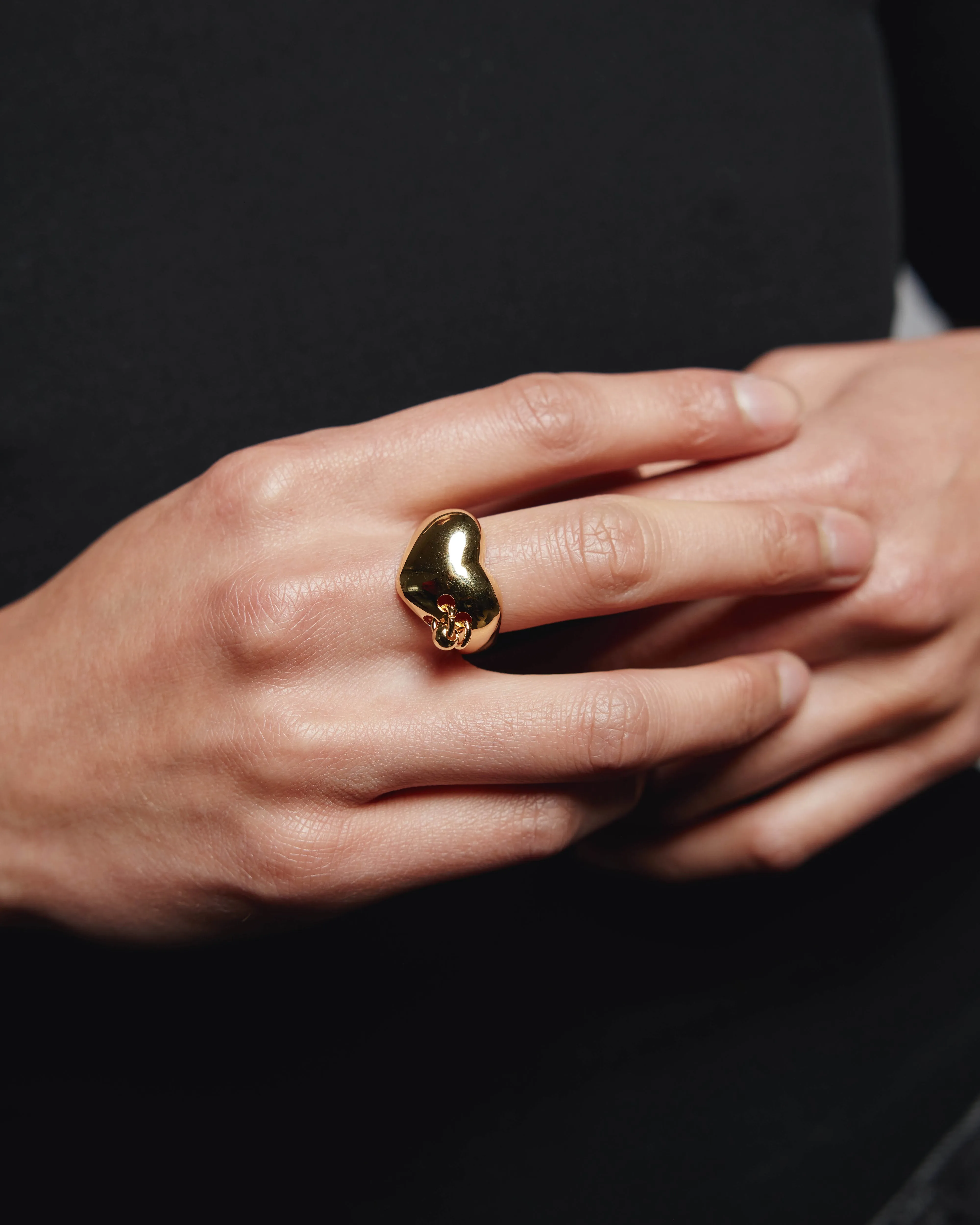 Pierced Heart Ring in Gold (Sample) sold by Wolf Circus product image thumbnail 3