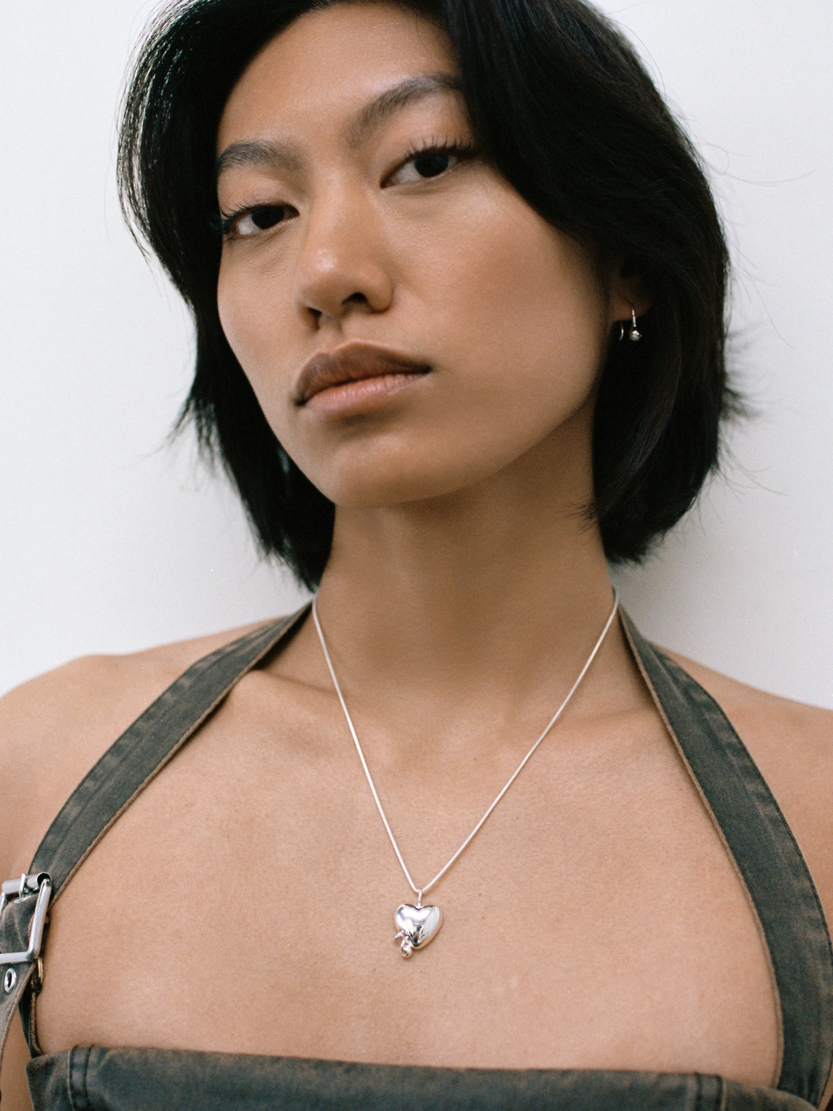 Pierced Heart Necklace in Sterling Silver (Sample) sold by Wolf Circus product image thumbnail 3