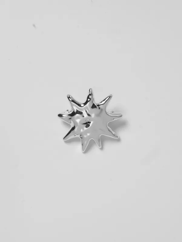 Sun Barrette in Silver made by Wolf Circus