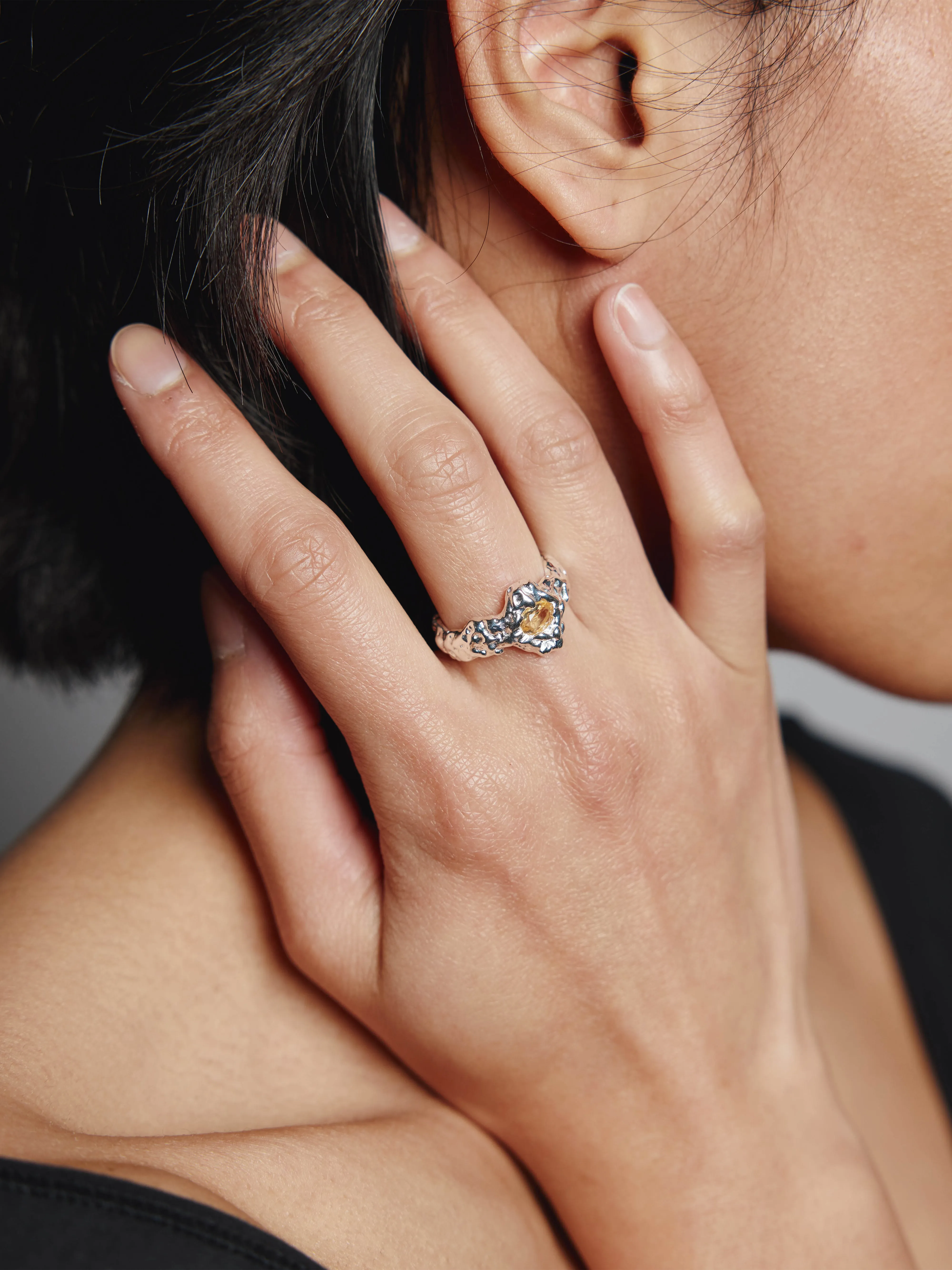 Phoebe Ring in Citrine and Sterling Silver sold by Wolf Circus product image thumbnail 2