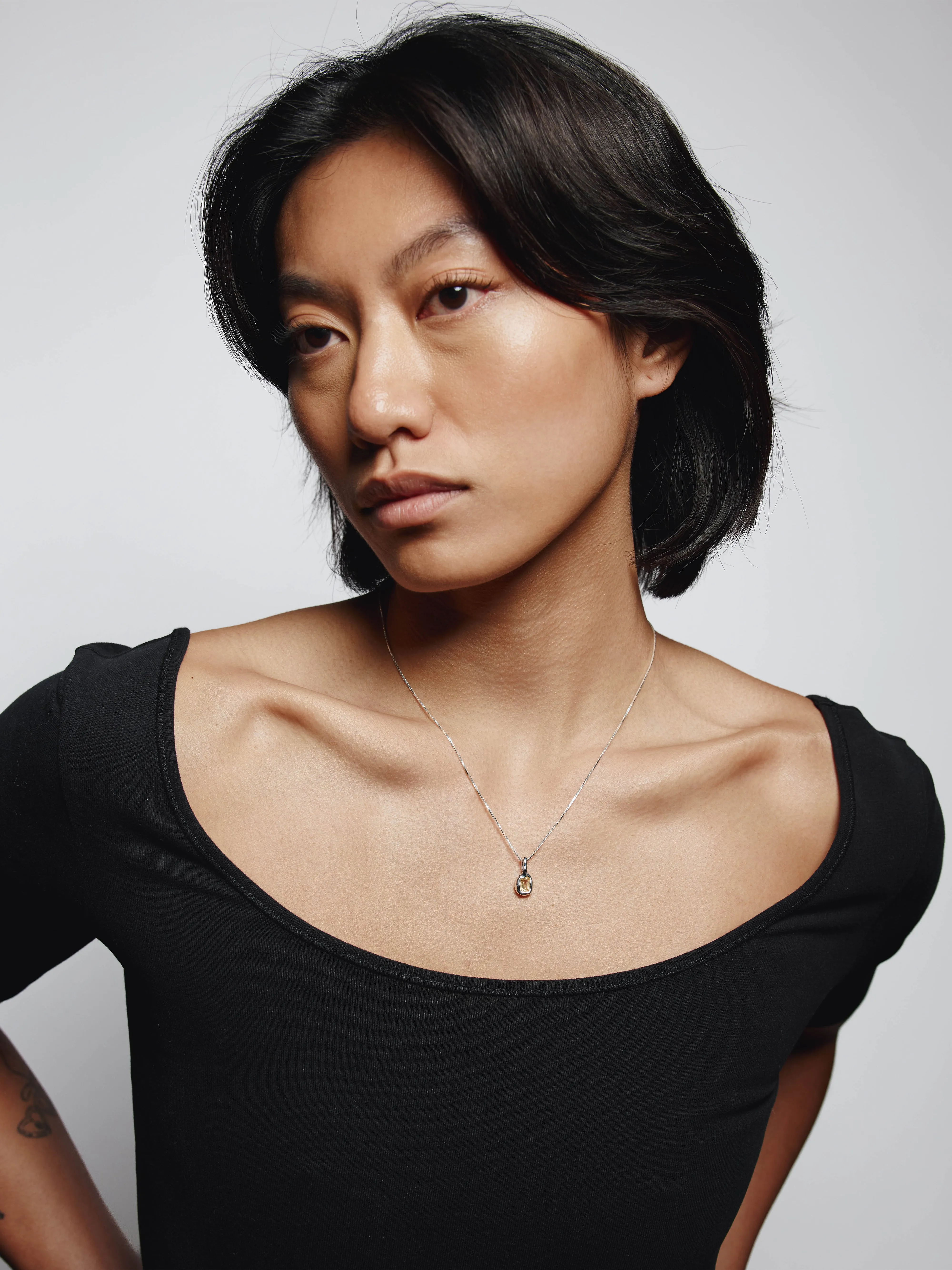 Uma Necklace in Citrine and Sterling Silver sold by Wolf Circus product image thumbnail 2