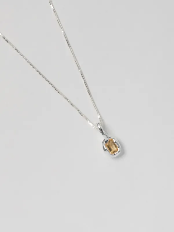 Uma Necklace in Citrine and Sterling Silver sold by Wolf Circus