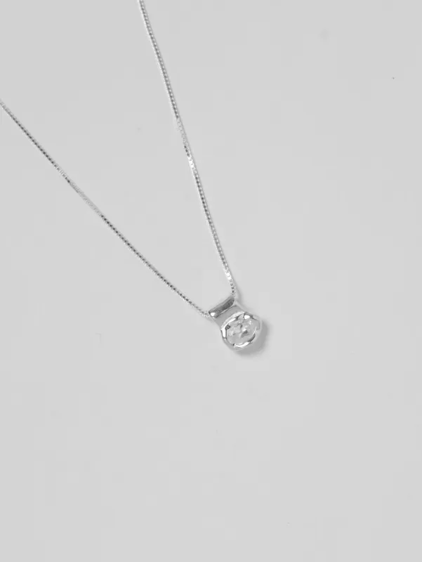 Cora Necklace in White Topaz and Sterling Silver sold by Wolf Circus