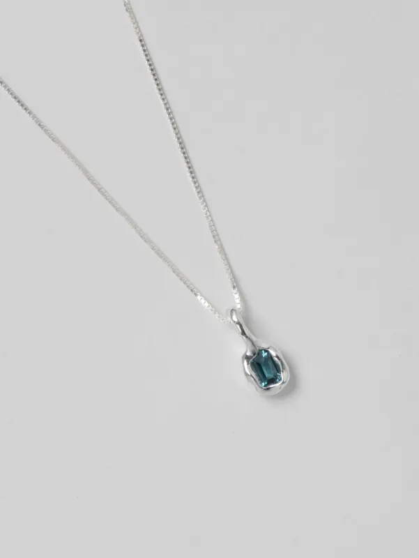 Uma Necklace in Blue Topaz and Sterling Silver sold by Wolf Circus