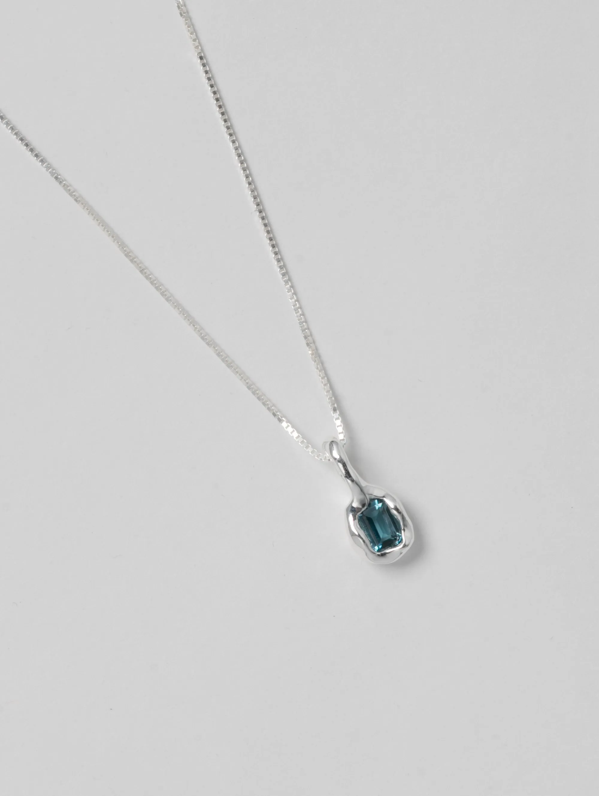 Uma Necklace in Blue Topaz and Sterling Silver sold by Wolf Circus