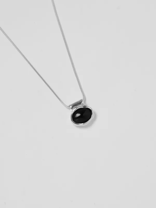 Imogen Necklace in Onyx and Sterling Silver sold by Wolf Circus