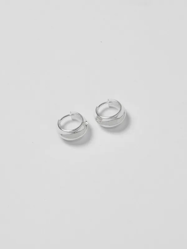 Bowen Hoops in Sterling Silver made by Wolf Circus