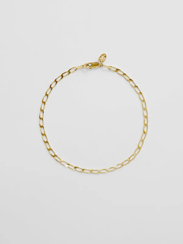 Sam Anklet in Gold made by Wolf Circus