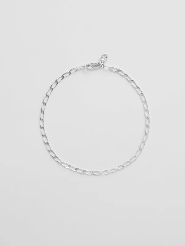 Sam Anklet in Sterling Silver made by Wolf Circus