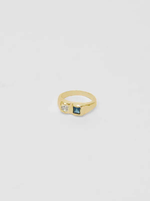 Bryce Ring in Blue and Gold (Sample) made by Wolf Circus