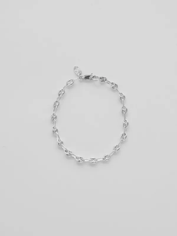 Mariner Chain Bracelet in Sterling Silver made by Wolf Circus