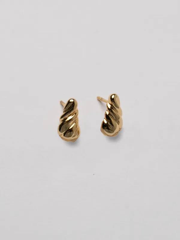 Jocelyn Studs in Gold made by Wolf Circus