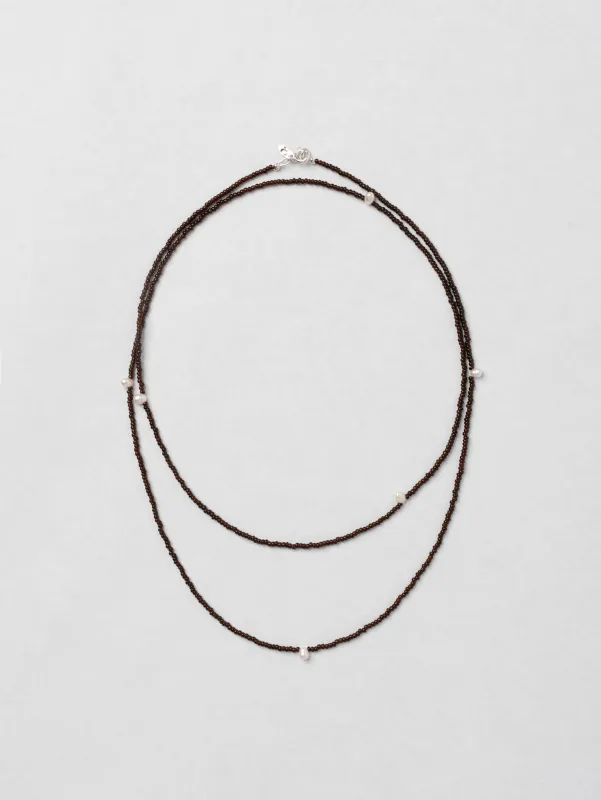 Olivia Necklace in Brown made by Wolf Circus