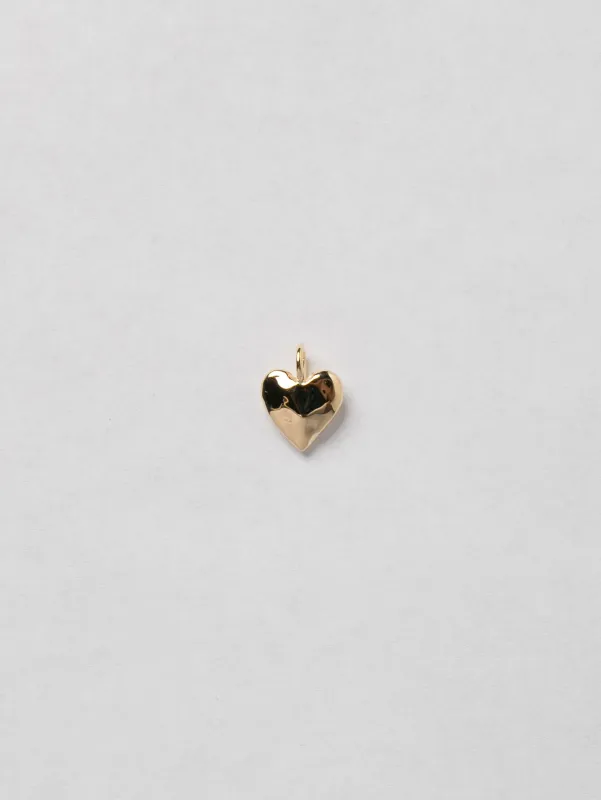 Heart Charm in Gold made by Wolf Circus