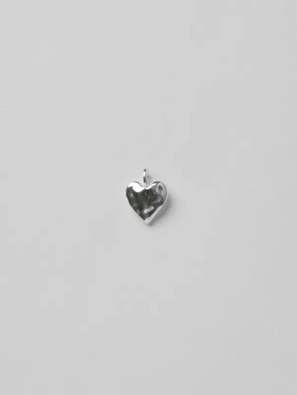 Heart Charm in Sterling Silver made by Wolf Circus