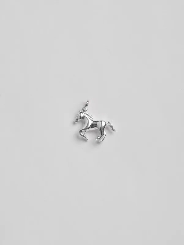 Horse Charm in Sterling Silver made by Wolf Circus