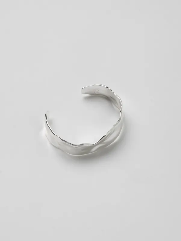 Ciara Cuff Bracelet in Silver made by Wolf Circus