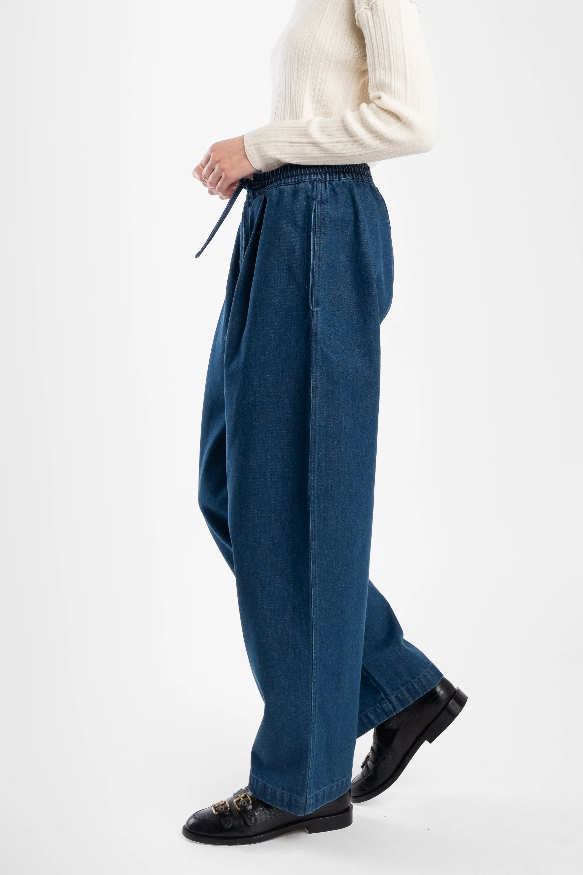 Vintage Blue Tie Trouser sold by Micaela Greg product image thumbnail 3