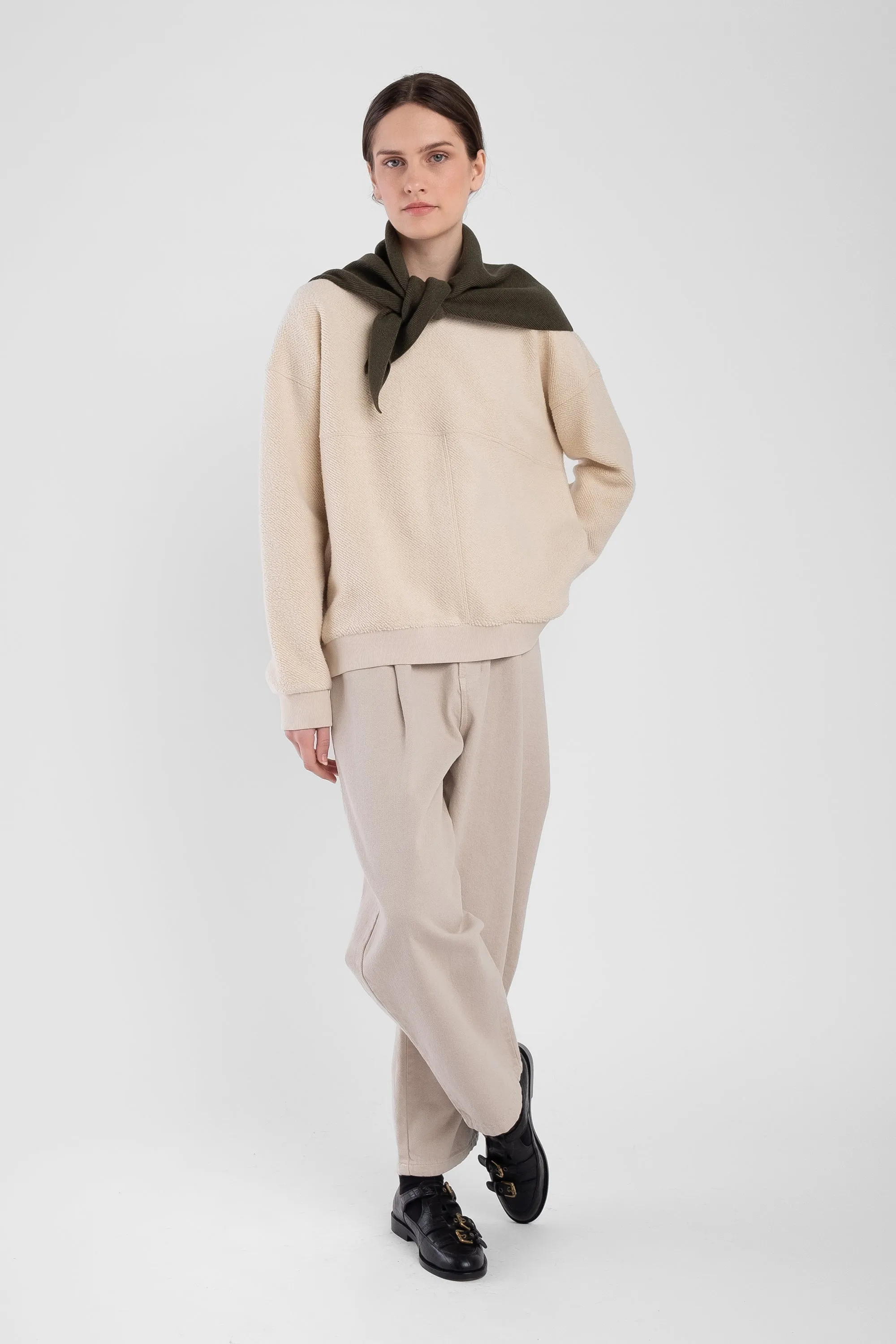 Olive Bandana Scarf sold by Micaela Greg product image thumbnail 5