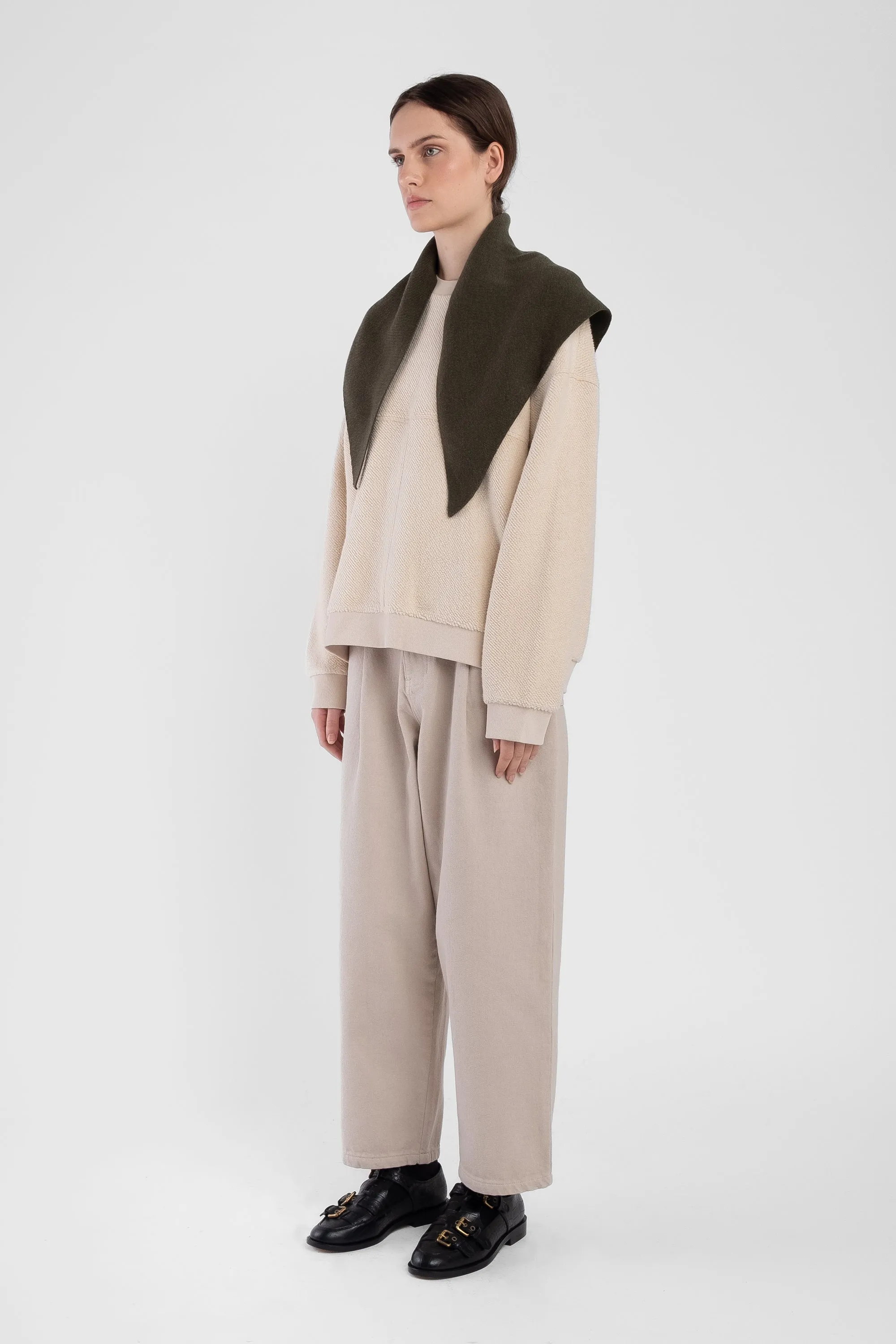 Olive Bandana Scarf sold by Micaela Greg product image thumbnail 2