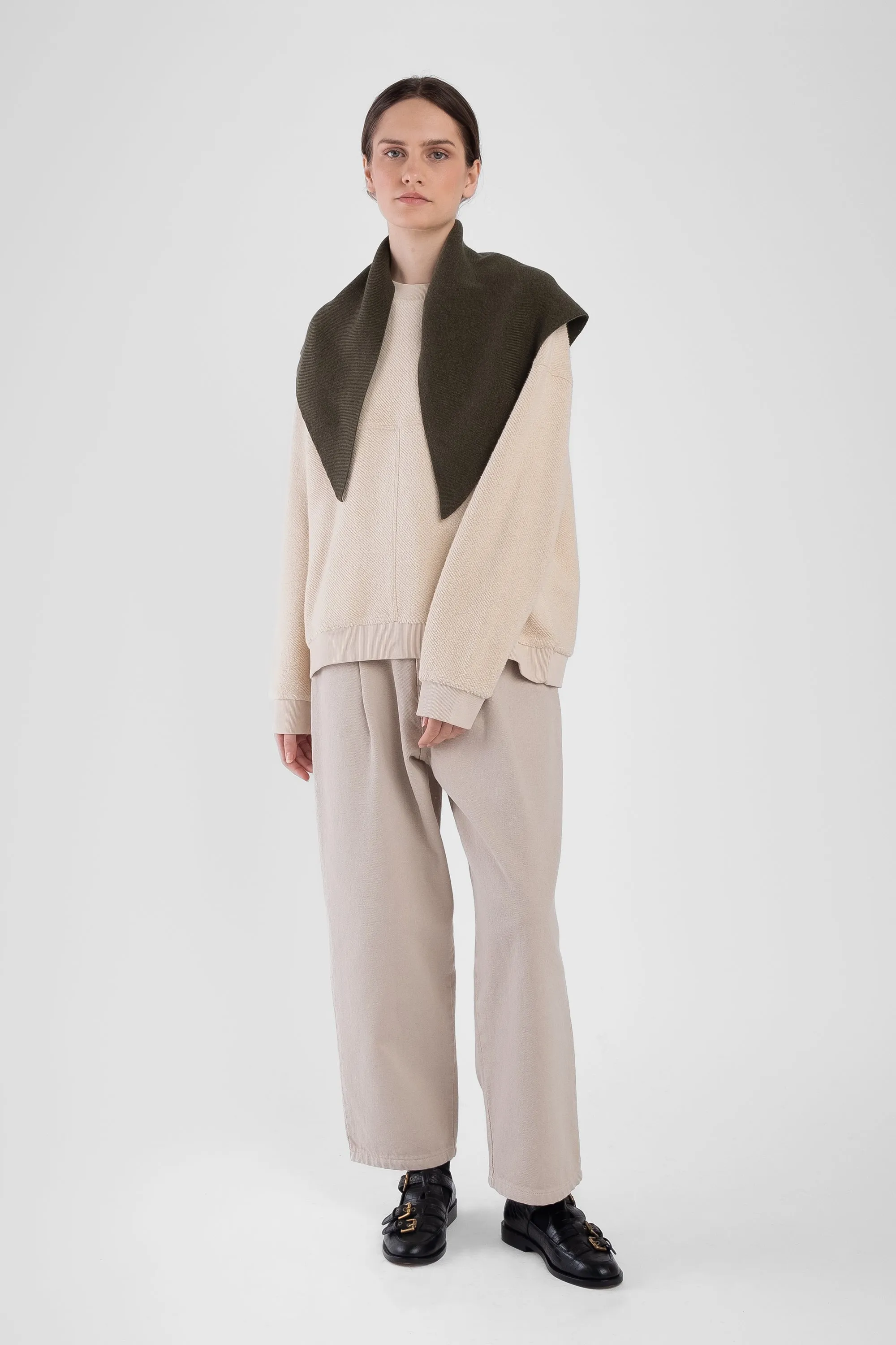 Olive Bandana Scarf sold by Micaela Greg product image thumbnail 4