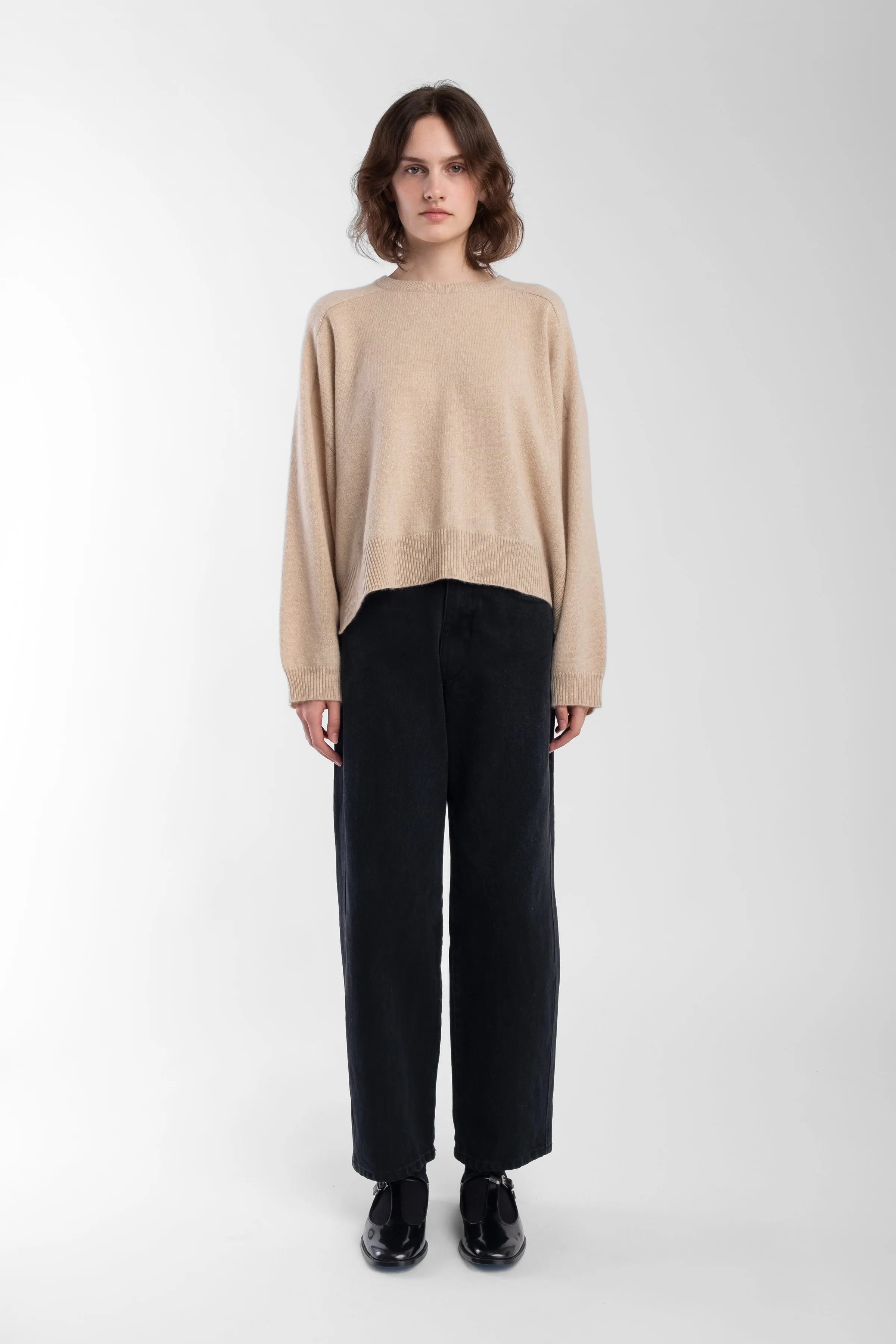 Sand Cashmere Shell Sweater sold by Micaela Greg